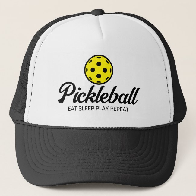 Pickleball lover trucker hat for enthusiasts