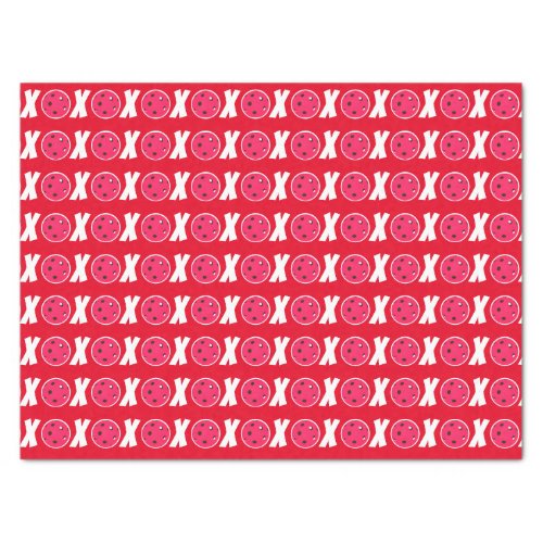 Pickleball Lover Valentine XOXO Pickleballs Tissue Paper