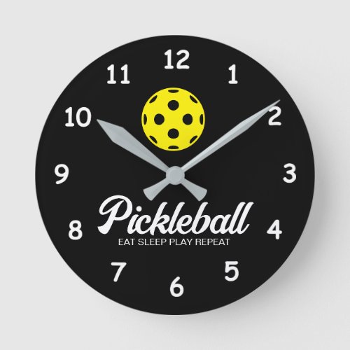 Pickleball lover wall clock with funny quote