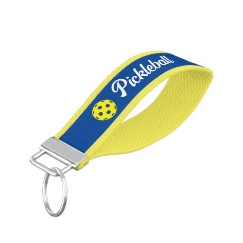 Pickleball lover wrist keychain for player and fan