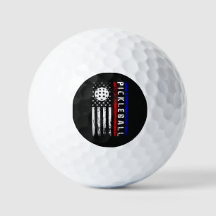Pickleball Lovers 4th of July American Flag Golf Balls