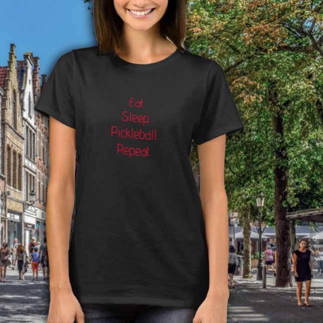 Pickleball Lover's Dream: Gifts for Her red T-Shirt (Creator Uploaded)