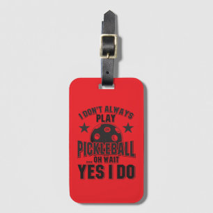Pickleball Luggage Tag