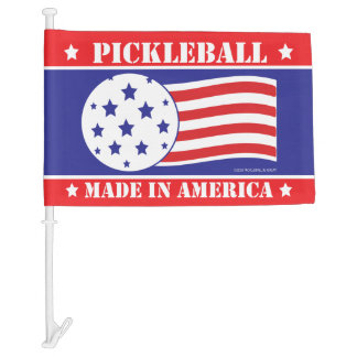 Pickleball - Made In America Car Flag