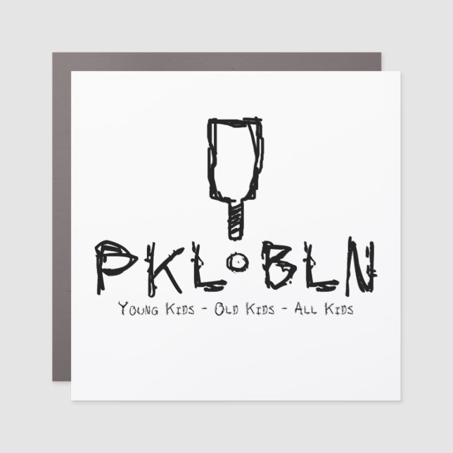 Pickleball Magnet with PKLBLN logo (Front)
