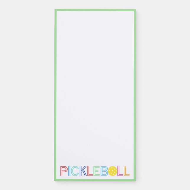 Pickleball Magnetic Notepad (Front)
