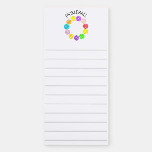 Pickleball Magnetic Notepad for Refrigerators