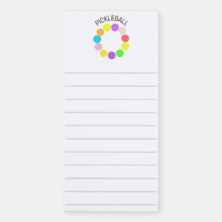 Pickleball Magnetic Notepad for Refrigerators