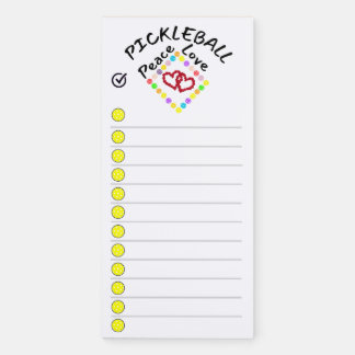 PIckleball Magnetic Notepad for the Fridge