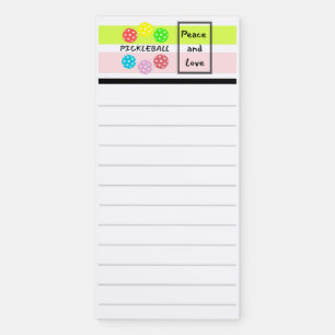 Pickleball Magnetic Notepad. Funny Notepad. Magnetic Notepad