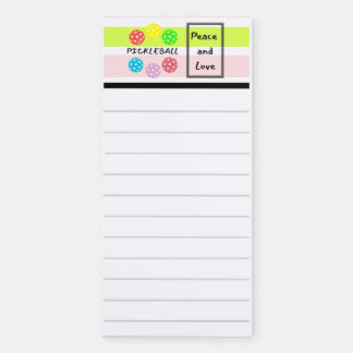 Pickleball Magnetic Notepad. Funny Notepad. Magnetic Notepad