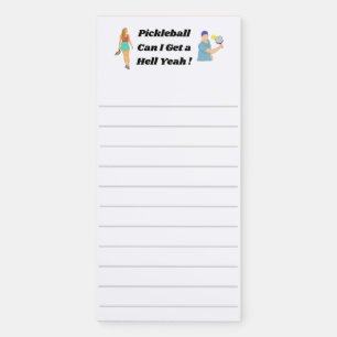 Pickleball Magnetic Notepad. Funny Notepad. Magnetic Notepad