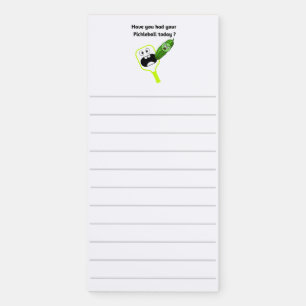 Pickleball Magnetic Notepad. Funny Notepad. Notepad