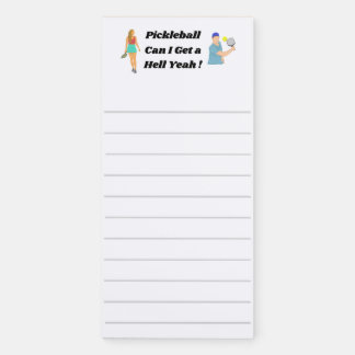 Pickleball Magnetic Notepad. Funny Notepad. Notepad