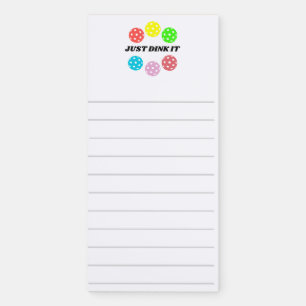 Pickleball Magnetic Notepad. Funny Pickleball. Notepad