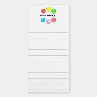 Pickleball Magnetic Notepad. Funny Pickleball. Notepad