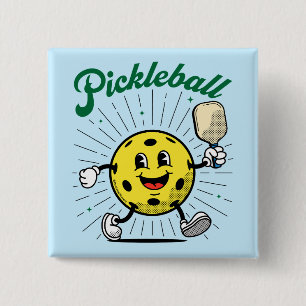 PICKLEBALL MASCOT by PickleballPlayerz Button