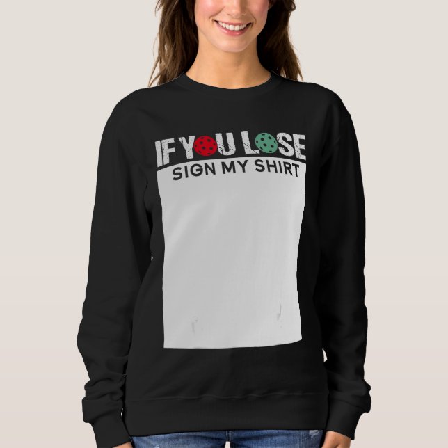 Pickleball Match Day Pickleball Old And Young Play Sweatshirt (Front)