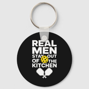 Pickleball men kitchen joke funny graphic for keychain