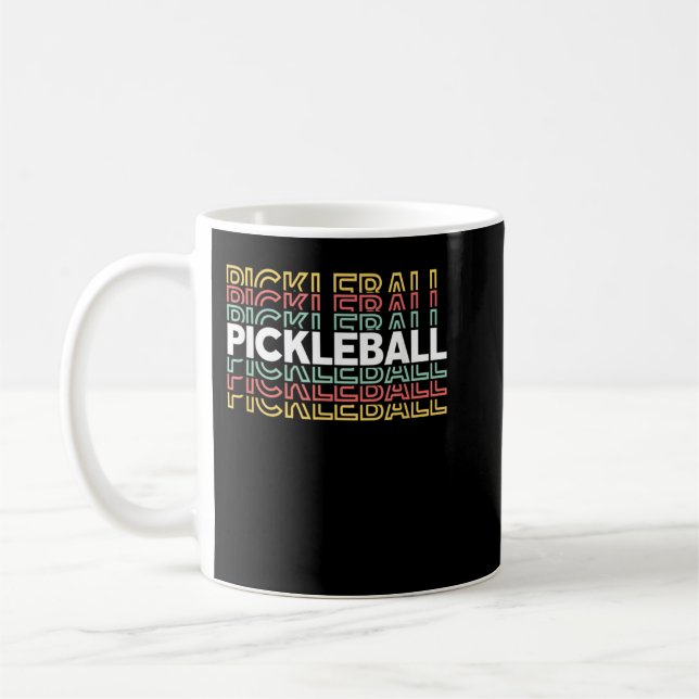 Pickleball Men & Women Pickler Player 747 Coffee Mug (Left)