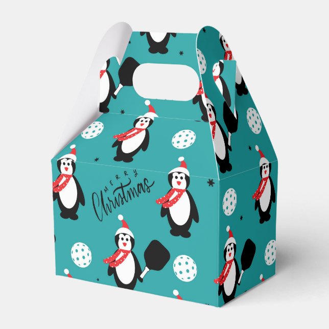 🐧 Pickleball Merry Christmas 🎁   Favor Box (Front Side)