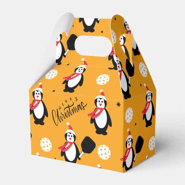 🐧 Pickleball Merry Christmas 🎁   Favor Boxes (Front Side)