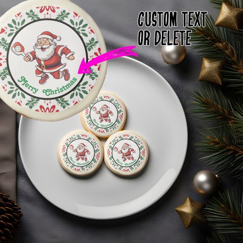 Pickleball Merry Christmas  Sugar Cookie