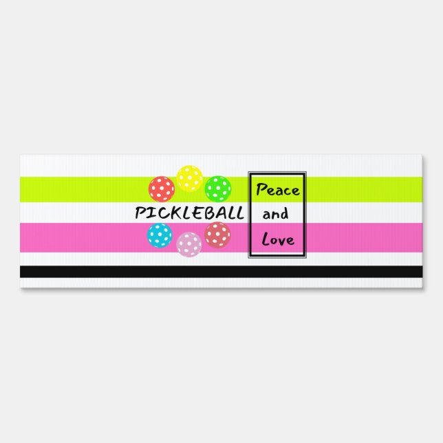 Pickleball Metal Sign. Pickleball Gift. Sign (Front)