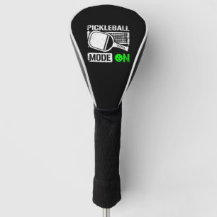 Pickleball mode on golf head cover