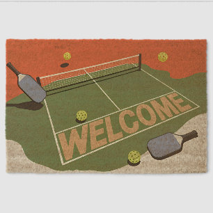 Pickleball Modern Accessory Kitchen Party Club Fiber Doormat