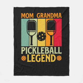 Pickleball Mom 4 Fleece Blanket