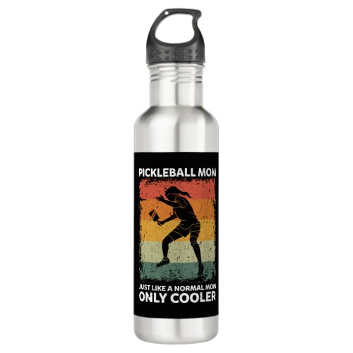 Pickleball Mom Like A Normal Mom Only Cooler Stainless Steel Water Bottle