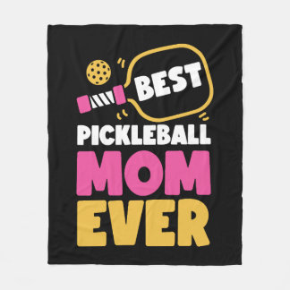 Pickleball Mom Mother Best Fleece Blanket