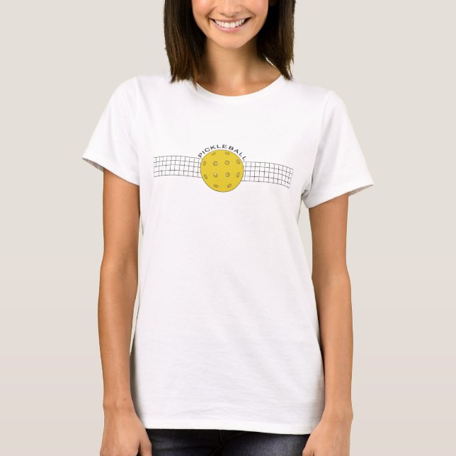 Pickleball net and ball t-shirt (Front)