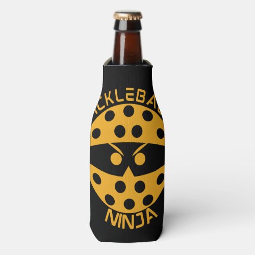 Pickleball ninja _ orange bottle cooler