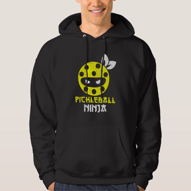 Pickleball Ninja Paddle Sport Coach Pickleball Pla Hoodie (Front)