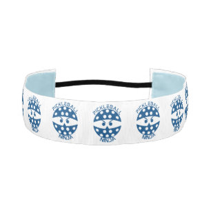 Pickleball ninja pattern blue athletic headband