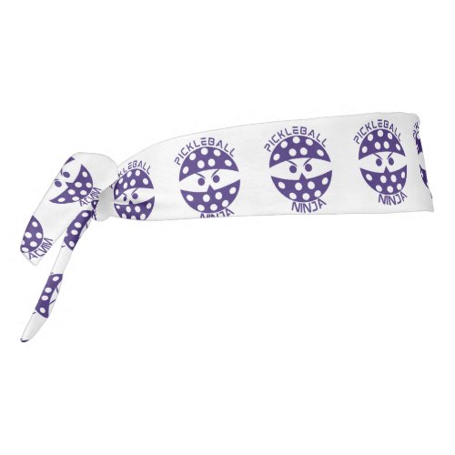 Pickleball ninja pattern tie headband