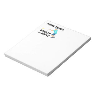 Pickleball Notepad. Funny Notepad for Writing.