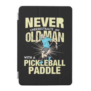 Pickleball - Old Man With A Pickleball Paddle iPad Mini Cover