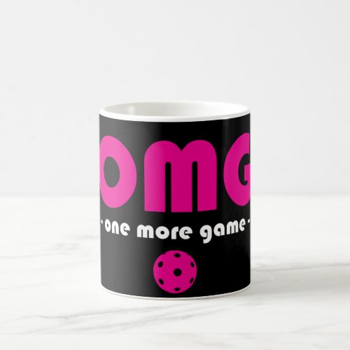 Pickleball One More Game black  pink Coffee Mug