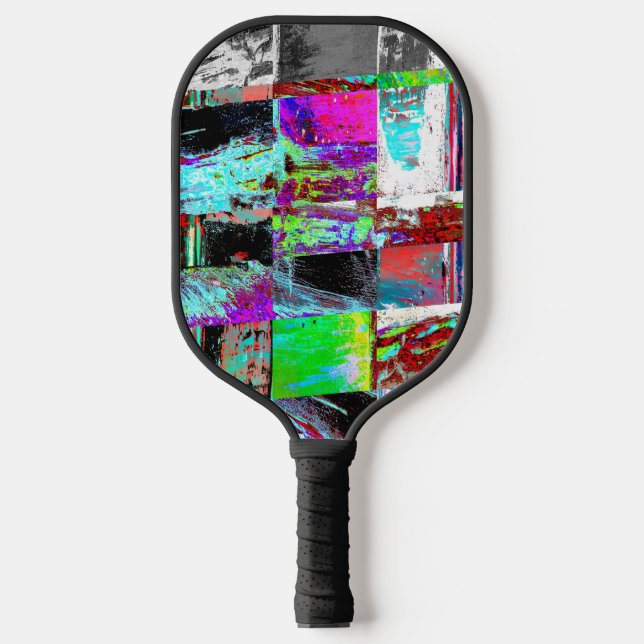 Pickleball Paddle – Abstract Grid (Front)