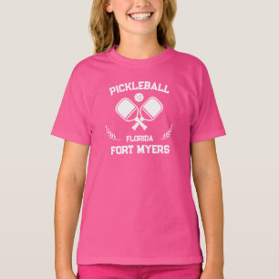 Pickleball Paddle Ball Fort Myers Florida Custom  T-Shirt