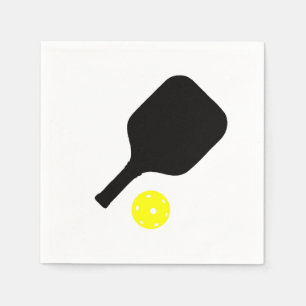 Pickleball paddle & ball napkins