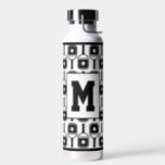 Pickleball Paddle Ball Personalised Monogram White Water Bottle<br><div class="desc">Pickleball Paddle Ball Personalised Monogram White Water Bottle. Never lose your water bottle again with this eye catching personalised pickleball themed water bottle.</div>