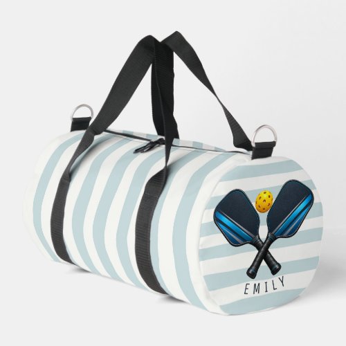 Pickleball Paddle Custom Name Pickleball Player Duffle Bag