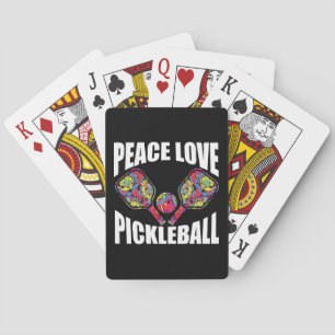 Pickleball Paddle Design Poker Cards