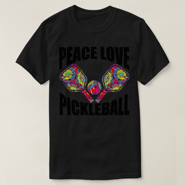Pickleball Paddle Design T-Shirt (Design Front)