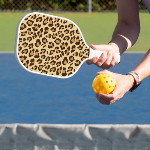 Pickleball Paddle in Leopard Print Animal Print 