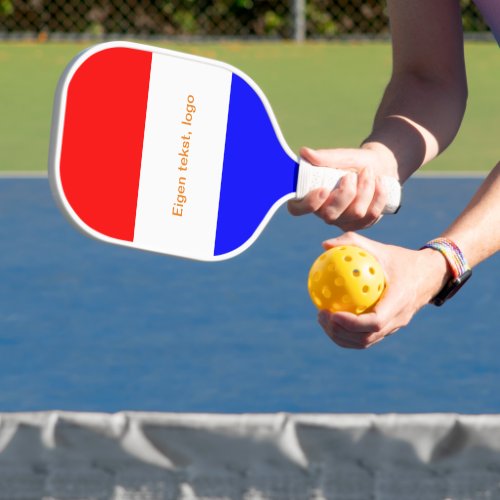 Pickleball Paddle in Rood_Wit_Blauw